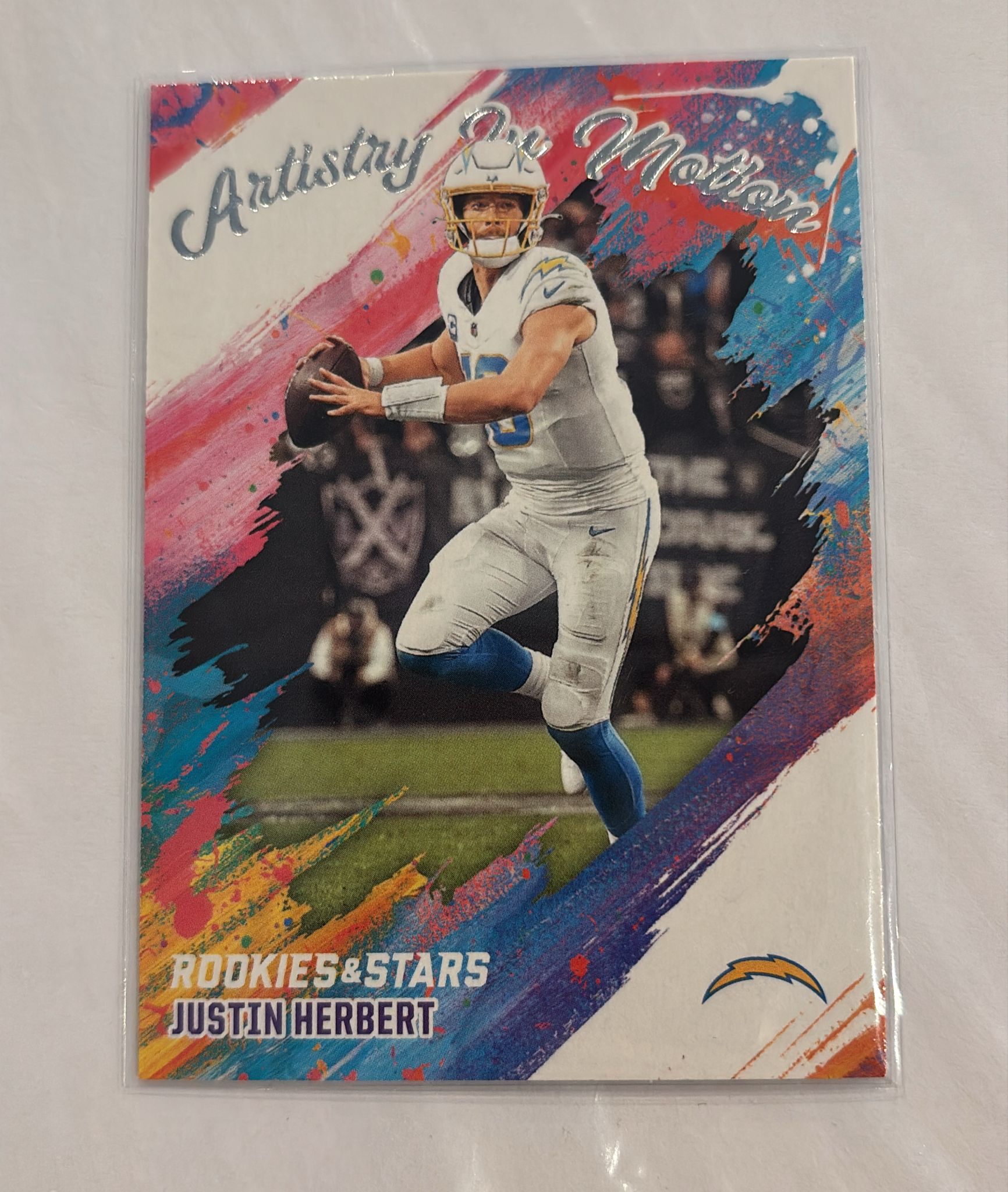 Justin Herbert Rookies&Stars Artistry in Motion Trading Card