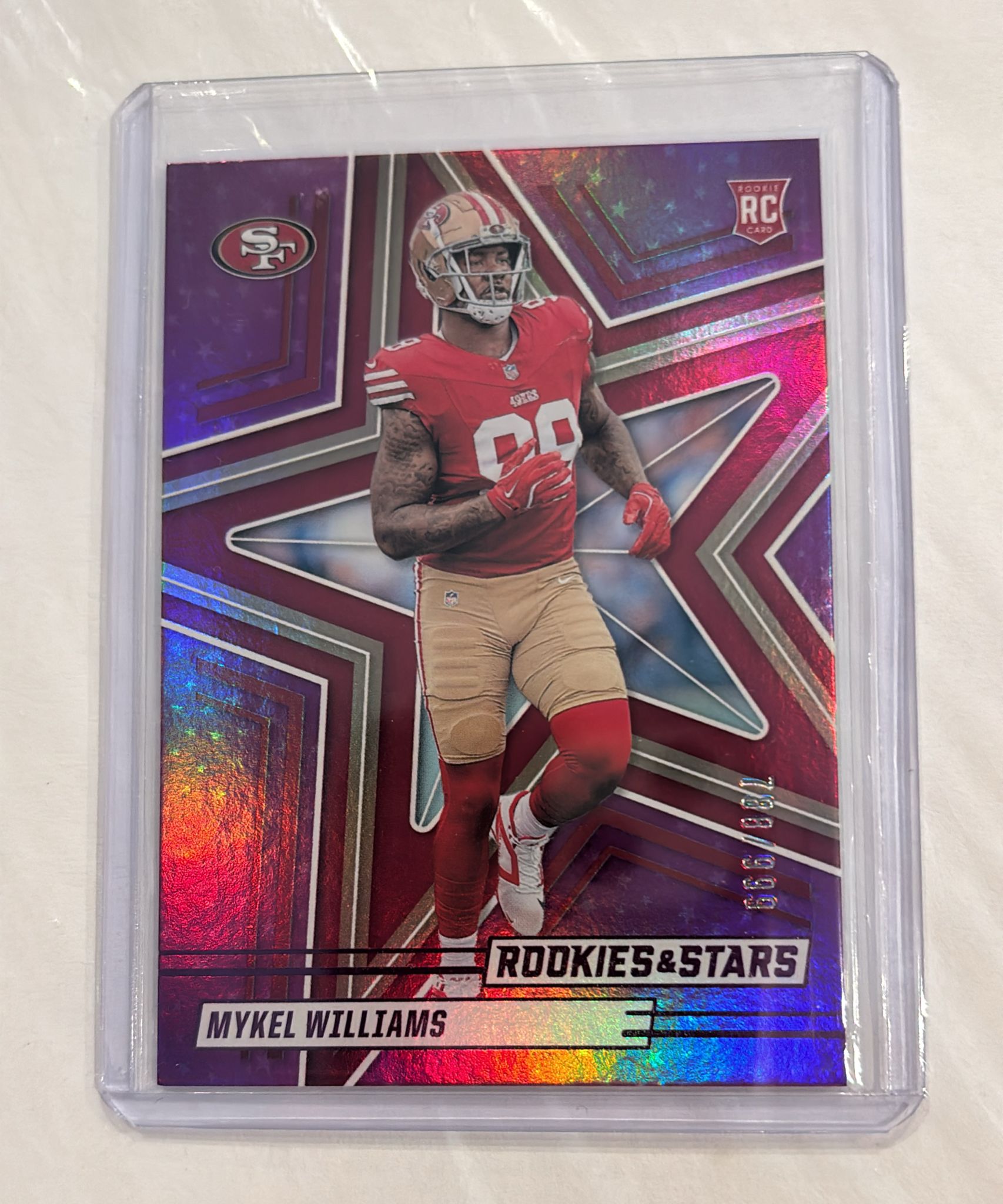Mykel Williams Rookie&Stars Parallel Numbered Trading Card