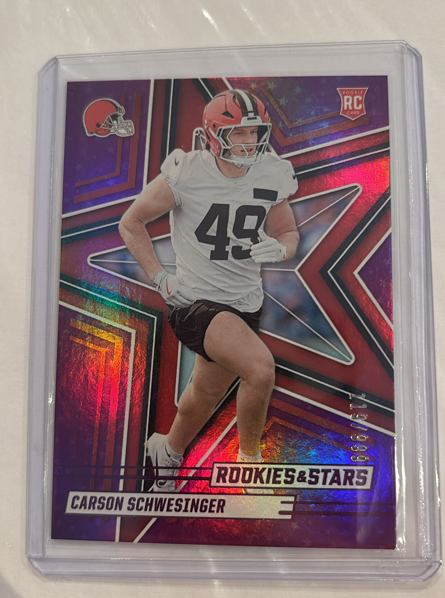 Carson Schwesinger Rookie&Stars Trading Card Numbered