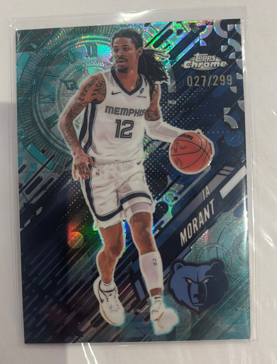 Ja Morant Topps Trading Card Numbered