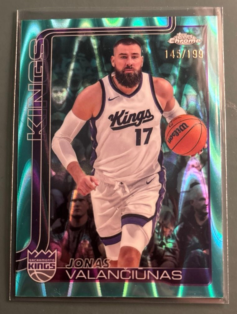 Jonas Valanciunas Topps Chrome Card Numbered