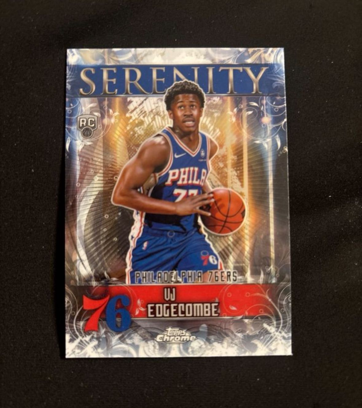 VJ Edgecombe Rookie Serenity Card Topps Philadelphia Sixers