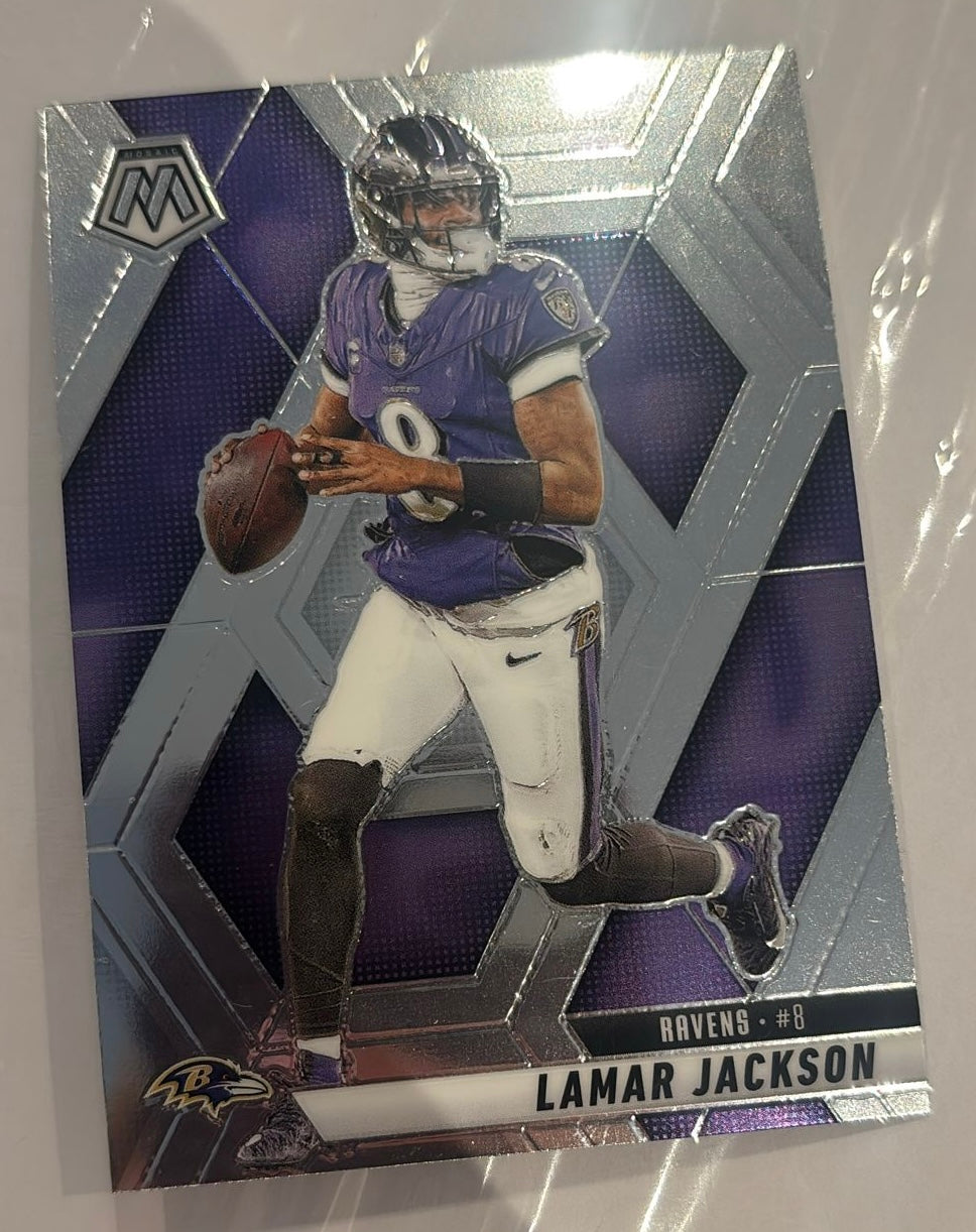 Lamar Jackson Panini Mosaic Trading Card