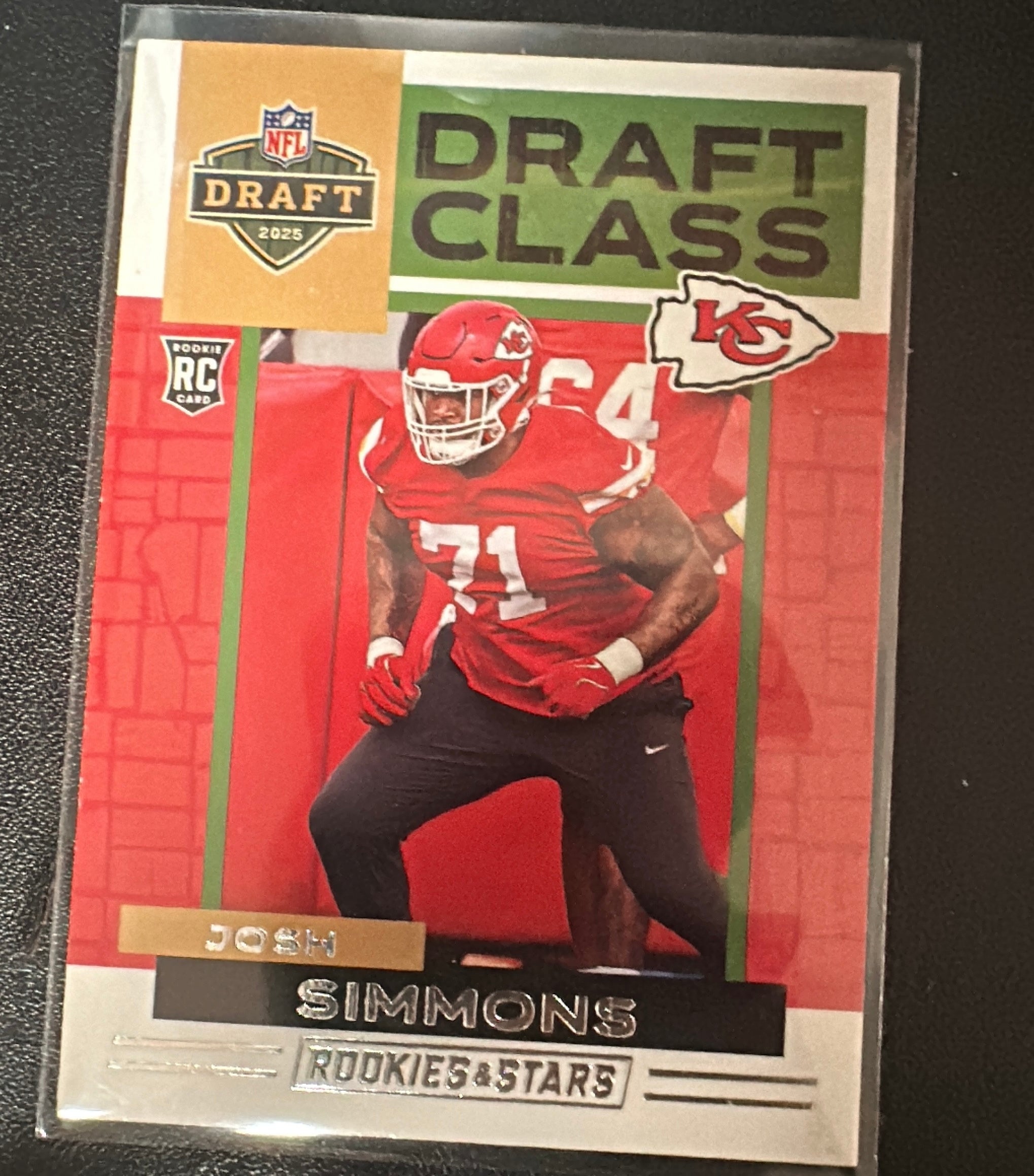 Josh Simmons Trading Card Draft Class
