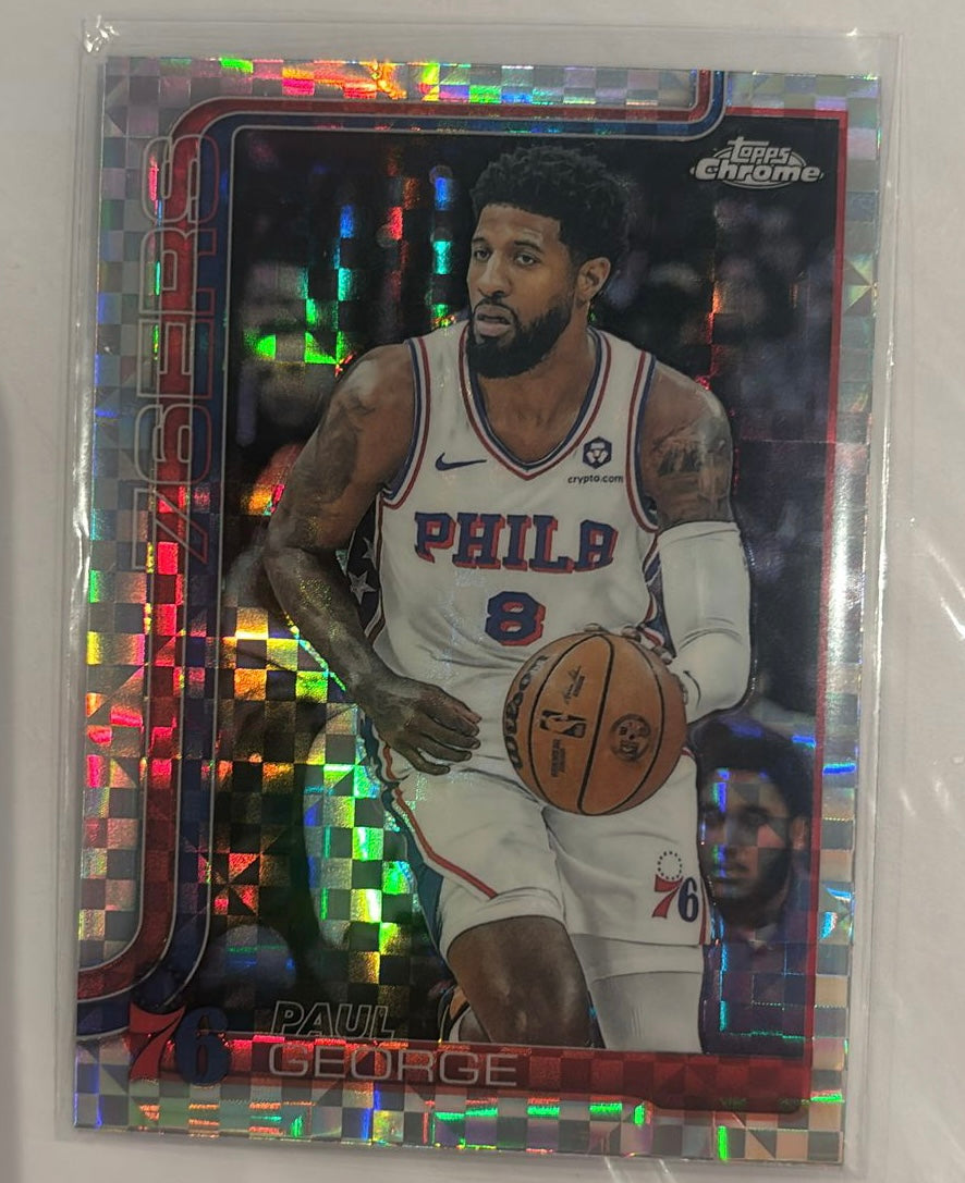 Paul George Topps Prisma Trading Card