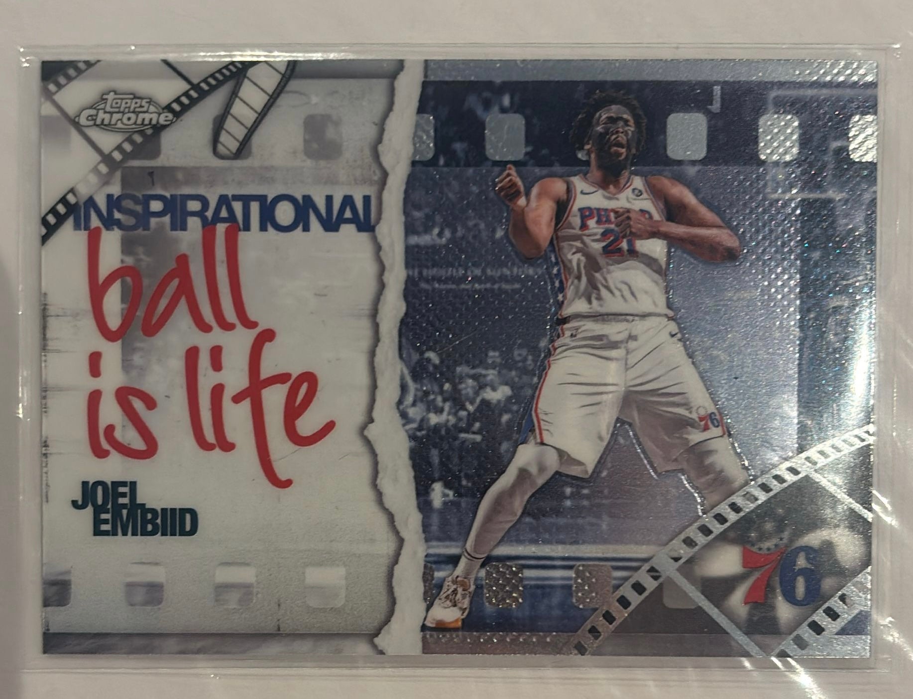 Joel Embiid Topps Inspirational Trading Card