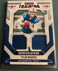 Tyler Warren Rookie Card Cross Training with Jersey Pieces