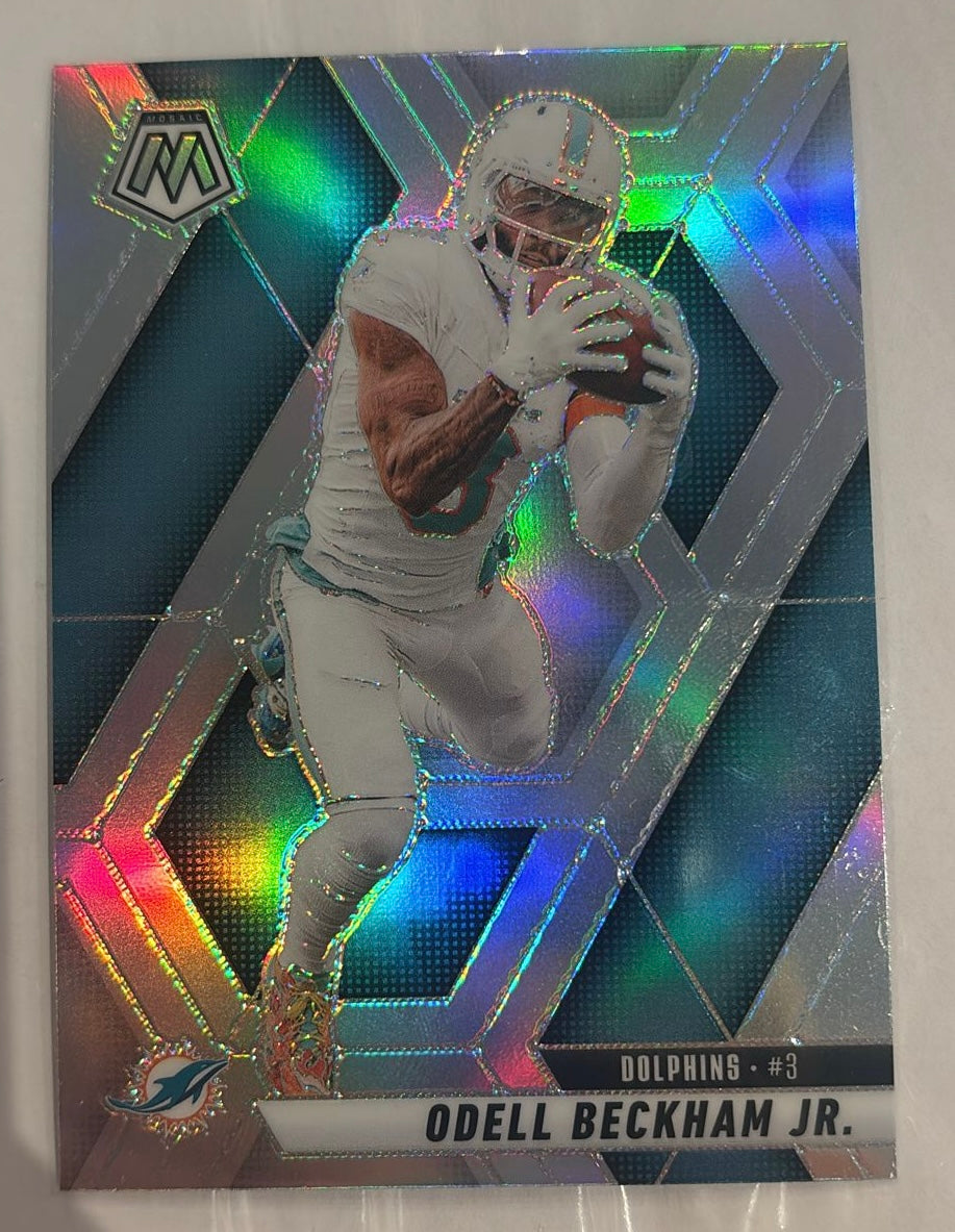Odell Beckham Junior Panini Mosaic Trading Card